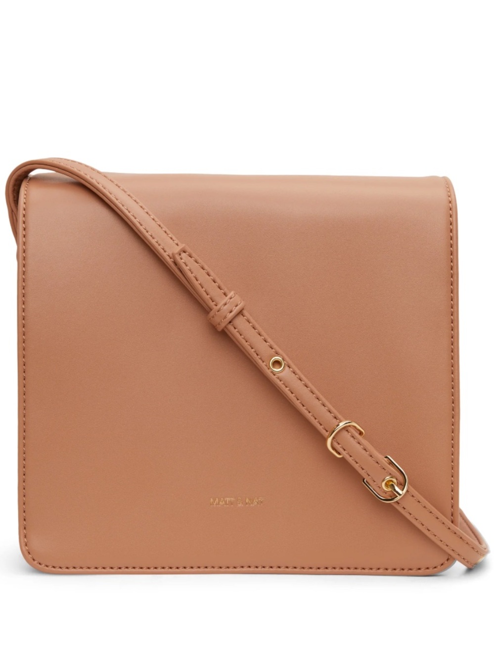 Matt and Nat Dover Vegan Leather Crossbody Shoulder Bag in Tan